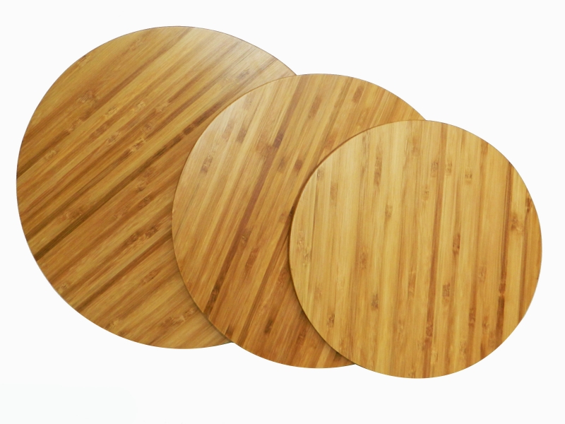 bamboo cutting board, round shape